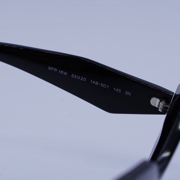 Prada PR16WS 1AB5D1 Sunglasses Black Geometric Frame, Grey Gradient Lenses - Picture 7 of 11